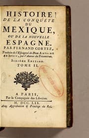 Tapa de Histoire de la conquete du Mexique, ou de la Nouvelle Espagne. Par Fernand Cortez