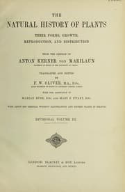 Tapa de The natural history of plants