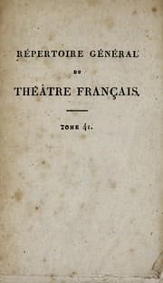 Tapa de Répertoire général du théâtre français