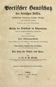 Tapa de Poetischer Hausschatz des deutschen Volkes