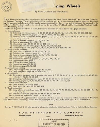 Tapa de The Alice and Jerry basic reading program