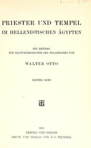 Tapa de Priester und Tempel im hellenistischen Ägypten