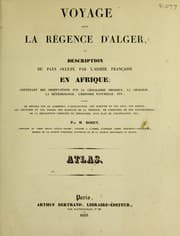 Tapa de Voyage dans la régence d'Alger