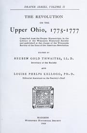 Tapa de The Revolution on the Upper Ohio, 1775-1777 (Draper Series)