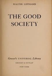 Tapa de The good society