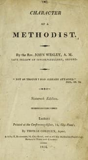 Tapa de The character of a Methodist