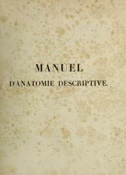 Tapa de Manuel d'anatomie d©♭scriptive du corps humain repr©♭sent©♭e en planches lithographi©♭es