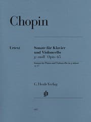 Tapa de Sonate für Klavier und Violoncello, g-moll, Opus 65