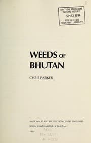 Tapa de Weeds of Bhutan
