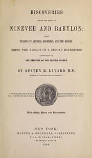 Tapa de Discoveries among the ruins of Nineveh and Babylon; with travels in Armenia, Kurdistan and the desert