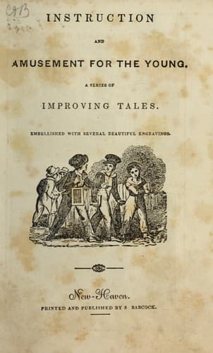 Tapa de Instruction and amusement for the young