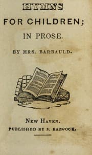 Tapa de Hymns for children in prose