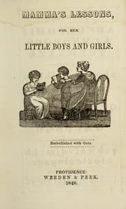 Tapa de Mamma's lessons, for her little boys and girls