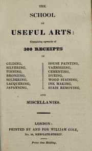 Tapa de The school of useful arts