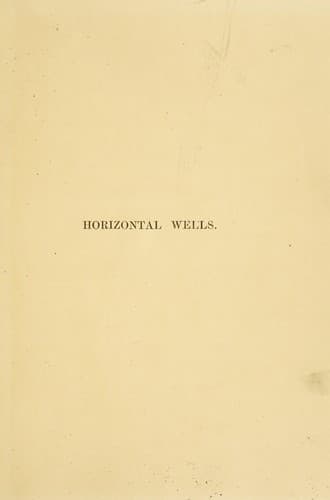 Tapa de Horizontal wells