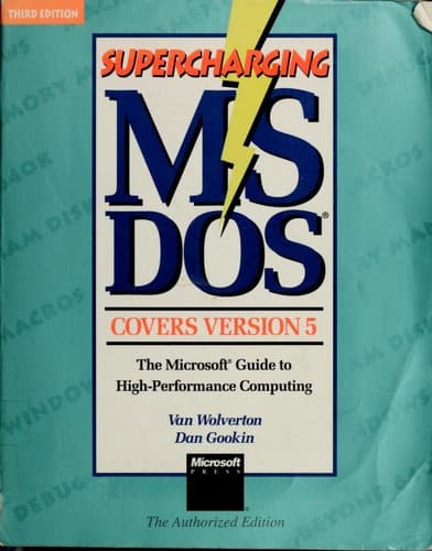 Tapa de Supercharging MS-DOS