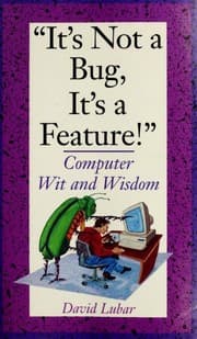 Tapa de "It's not a bug, it's a feature!"