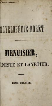 Tapa de Nouveau manuel complet du menuisier de l'ébéniste et du layetier