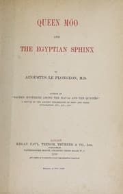 Tapa de Queen Móo and the Egyptian sphinx