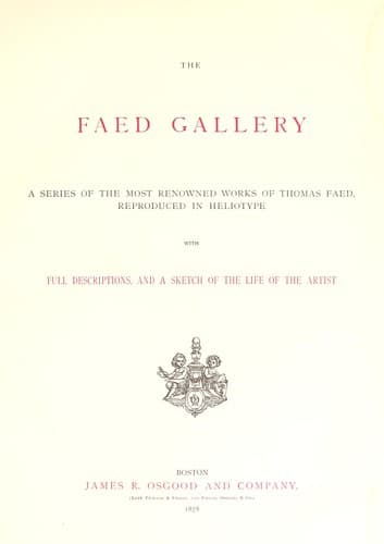 Tapa de The Faed gallery