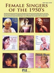 Tapa de Female Singers Of The 1950s Piano Vocal Guitar