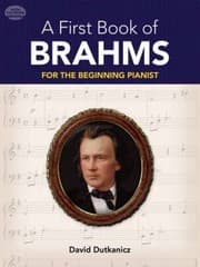 Tapa de A First Book Of Brahms 26 Arrangements For The Beginning Pianist