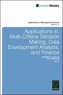 Tapa de Applications In Multicriteria Decision Making Data Envelopment Analysis And Finance