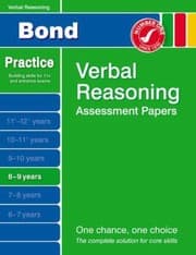 Tapa de Bond Verbal Reasoning Assessment Papers 89 Years
