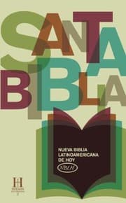 Tapa de Santa Biblia Nueva Biblia Latinoamericana De Hoy Con Referencias