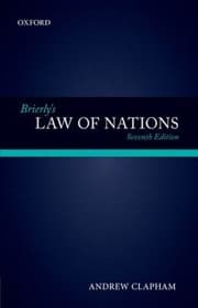 Tapa de Brierlys Law Of Nations An Introduction To The Role Of International Law In International Relations
