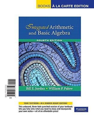 Tapa de Integrated Arithmetic and Basic Algebra Books a la Carte Edition