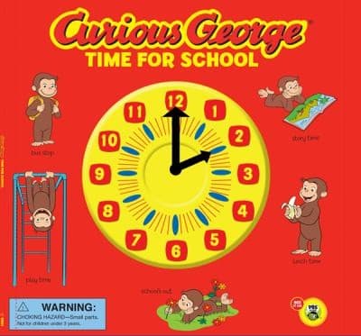 Tapa de Curious George Time For School