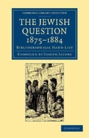 Tapa de The Jewish Question 18751884 Bibliographical Handlist