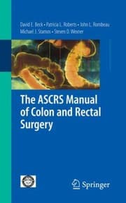 Tapa de The Ascrs Manual Of Colon And Rectal Surgery