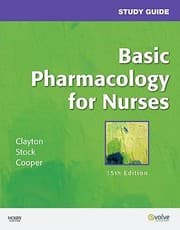 Tapa de Study Guide For Basic Pharmacology For Nurses