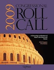 Tapa de Congressional Roll Call A Chronology And Analysis Of Votes In The House And Senate 111th Congress First Session