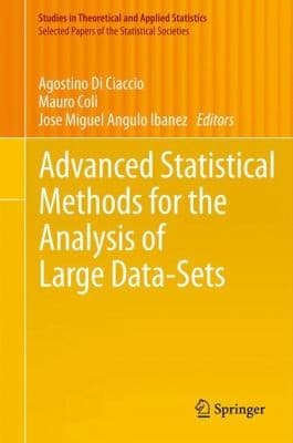 Tapa de Advanced Statistical Methods For The Analysis Of Large Datasets
