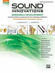 Tapa de Sound Innovations For Concert Band Ensemble Development Baritone Bc