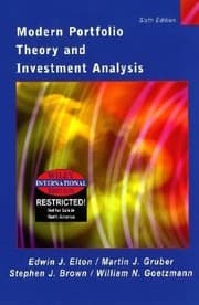 Tapa de Modern Portfolio Theory And Investment Analysis