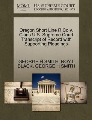 Tapa de Oregon Short Line R Co