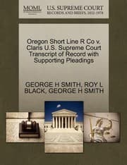 Tapa de Oregon Short Line R Co