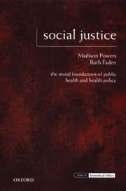 Tapa de Social Justice The Moral Foundations Of Public Health And Health Policy