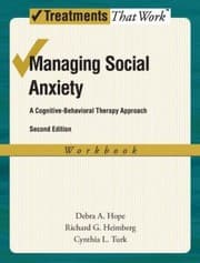 Tapa de Managing Social Anxiety A Cognitivebehavioral Therapy Approach Workbook