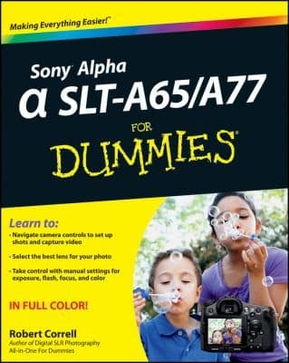 Tapa de Sony Alpha Slta65a77 For Dummies