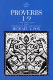 Tapa de Proverbs 19 A New Translation With Introduction And Commentary