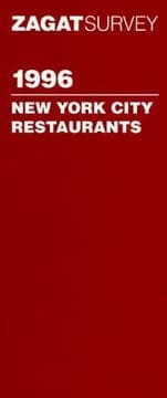 Tapa de 1996 New York City Restaurants