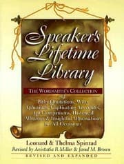 Tapa de Speakers Lifetime Library The Wordsmiths Collection Of Pithy Quotations Witty Aphorisms Captivating Anecdotes Apt Comparisons Historical Allusions And Insightful Observations For All Occasions