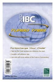 Tapa de 2012 International Building Code Turbo Tabs For Softcover Edition