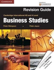 Tapa de Cambridge International As And A Level Business Studies Revision Guide