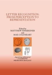 Tapa de Letter Recognition From Perception To Representation